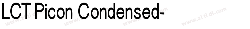LCT Picon Condensed字体转换